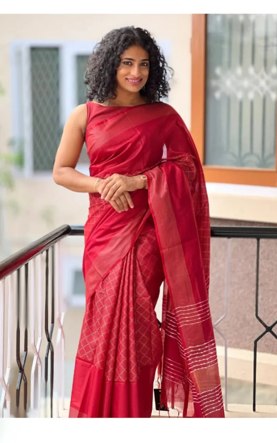 Royal Katan Silk Saree with Gold Zari Weaving